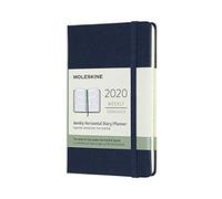 Moleskine 2020 Weekly Horizontal Planner, 12M, Pocket, Sapphire Blue, Hard Cover (3.5 x 5.5)