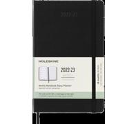 Moleskine 2023 Weekly Notebook Planner, 18m, Large, Black, Hard Cover (5 X 8.25)