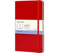 Moleskine 9788862930345 MOLESKINE carnet de croquis, L/A5, 165g/qm, couverture rigide, rouge clair