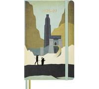Moleskine Agenda Hebdomadaire 18 Mois 2026-2027 Le Seigneur des Anneaux, Couverture Rigide et Fermeture Élastique, Legolas et Gimli, Grand Format 13x21cm