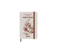 Moleskine Agenda Hebdomadaire 2023, Agenda 12 Mois, Édition Limitée Alice Au Pays Des Merveilles, Semainier Avec Couverture Rigide Et Fermeture Élastique, Format De Poche 9 X 14 Cm, Couleur Orange