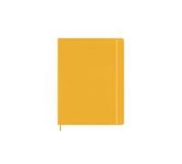 Moleskine - Agenda hebdomadaire 2023 - 12 mois & carnet - Couverture rigide XL 19x25 cm jaune orangé