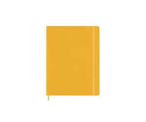 Moleskine Agenda Hebdomadaire 2023, Agenda Semainier 12 Mois et Carnet De Notes, Couverture Rigide, Taille Xl 19 X 25 Cm, Couleur Orange Jaune