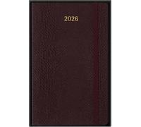 Moleskine Agenda Hebdomadaire 2026 Précieux et Éthique, Agenda Hebdomadaire 12 Mois Avec Espace Pour Notes, Couverture Souple Végane Effet Python, Couleur Bordeaux, Format 13x21 cm