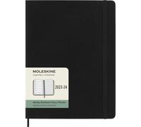 Agenda civil semainier Moleskine Grand Format Souple Bleu Saphir Bleu