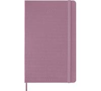 Moleskine Agenda Journalier 2027, Planner 12 Mois avec Couverture Rigide et Fermeture Élastique, Format Large 13x21cm, Couleur Rose Majestic