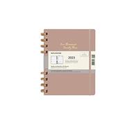 Moleskine Agenda Mensuel 2022, Agenda Mensuel 12-Mois, Carnet Mensuel avec Couverture Rigide, Taille XL 19 x 25 cm, Crush Almond