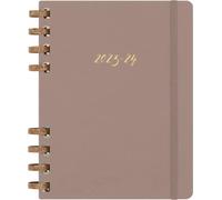 Moleskine Agenda Mensuel Académique 2023 -2024, Agenda Hebdomadaire et Mensuel 12 mois, Agenda Universitaire avec Couverture Rigide, Format XL 20 x 25 cm, Crush Almond