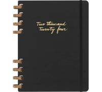 Moleskine Agenda Mensuel et Hebdomadaire avec Spirale 12 Mois 2024, Agenda 2024, Format XL 20,4x25,2, Couverture Rigide et Fermeture Elastique, Couleur Noir