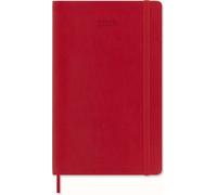 MOLESKINE Agenda / organiseur 2025 semaines L/A5 couverture souple,rouge clair