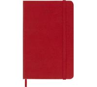 Moleskine Agenda Quotidien 2027, Agenda 12 Mois avec Couverture Rigide et Fermeture Élastique, Format Pocket 9x14 Cm, Couleur Rouge Écarlate