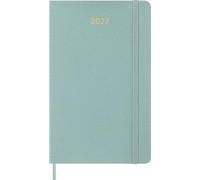 Moleskine Agenda Semainier 2027, Precious et Ethical Planner 12 Mois avec Espace pour Notes, Couverture Souple Végane et Coffret Cadeau, Format Large 13x21cm, Couleur Vert Sauge