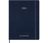 MOLESKINE Calendrier-livre Essential 2025/2026 15 mois XXL bleu saphir
