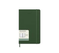 Moleskine Classic Agenda hebdomadaire 12 mois 2027, couverture rigide, grand (12 x 8,25"), vert myrtle, 144 pages