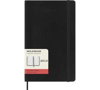Moleskine Daily Planner 2023-2024, Agenda 18 Mois, Agenda Académique, Agenda Quotidien avec Couverture Souple, Grand Format 13 X 21 Cm, Couleur Noir