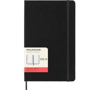 Moleskine Daily Planner 2025-2026, 18-Month Daily Diary With Hard Cover and Elas