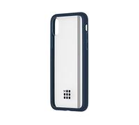 Moleskine - Étui Rigide Transparent avec Bande Elastique Graphique - Étui Rigide iPhone X - Avec Journal XS Volant pour Notes - Étui Transparent avec Bordure et Bande Graphique Couleur Bleu de Prusse