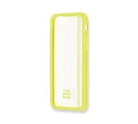 Moleskine - Étui Transparent avec Bande Elastique Graphique - Étui pour iPhone 6/6s/7/8 - Avec Journal XS Volant pour Notes - Étui Transparent avec Bordure et Bande Graphique Couleur Jaune Paille