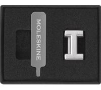 Moleskine Pins pour Carnet ou Agenda Lettre I, Épingle Lettres, Personnalisez la Fermeture avec un Élastique, Idées de Cadeaux Personnalisés, Couleur Argent