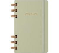 Moleskine Student Life Planner 2025-2026, Agenda Hebdomadaire et Mensuelle Spiralée 12 Mois avec Couverture Souple, Couleur Crush Kiwi, Format Large 15 x 21 cm