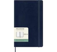 Moleskine Weekly Planner 2025-2026, Agenda Hebdomadaire 18 Mois avec Espace pour Notes, Couverture Souple et Fermeture Élastique, Format Large 13 x 21 cm, Couleur Bleu Saphir