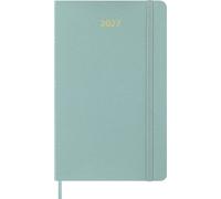 Moleskine Agenda Semainier 2027, Precious et Ethical Planner 12 Mois avec Espace pour Notes, Couverture Souple Végane et Coffret Cadeau, Format Large 13x21cm, Couleur Vert Sauge