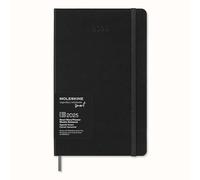 Moleskine Weekly Planner, Agenda Hebdomadaire Smart 12 Mois 2025, Agenda 2025, Fermeture Élastique, Couleur Noir, Format Large 13 x 21 cm