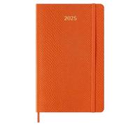 Moleskine Weekly Planner Precious and Ethical, Agenda Hebdomadaire avec Espace pour Notes 12 Mois 2025, Couverture Souple Vegan Effet Python, avec Boîte Cadeau, Couleur Orange, Format Large 13 x 21 cm