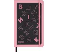 Moleskine x BLACKPINK Carnet de notes édition limitée, couverture souple, XL (19,1 x 24,8 cm) uni/vierge, rose, 120 pages