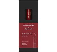 Moleskine x Kaweco Stylo Roller Rechargeable en Plastique ABS pour Écrivains, Preneurs de Notes, Recharge 0,7 mm avec Encre Noire Incluse, Couleur Rouge