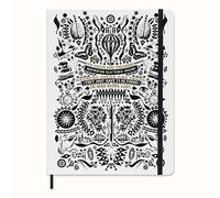 Moleskine x Lorenzo Petrantoni un Livre qui n'a pas encore été écrit, Carnet Ligné à Couverture Rigide et Fermeture élastique en édition Limitée, Format Extra Large 19x26 cm