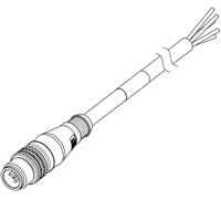 Molex 1200060240 Connecteur confectionné pour capteurs/actionneurs mâle 2.00 m Nombre de pôles: 4 1 pc(s)