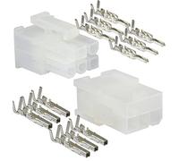 Molex Connecteur de 6 fils de circuit - 5 connecteurs complets avec broches Mini-Fit Jr