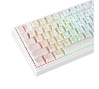 MOLGRIA Contour Line Lot de 98 touches personnalisées en PBT Cherry Profile Double Shot avec impression face sud pour clavier de jeu mécanique 61/68/75/87/98 Clavier de jeu mécanique ANSI (blanc)