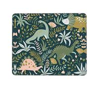 MOLIAE Sous-main de bureau en cuir imprimé dinosaure mignon, tapis de souris avec base en caoutchouc antidérapant, pour ordinateur portable