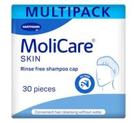 MoliCare Bonnet de shampooing sans rinçage | Emballage en vrac | Multipack x 30, lavage des cheveux sans eau, alternative au bain ou à la douche