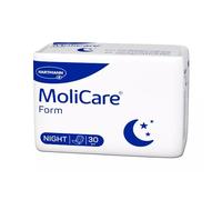 MoliCare Forme Night : Lot de 30 protections anatomiques pour incontinence urinaire et fécale modérée pour homme et femme