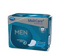 MoliCare Lot de 12 x 14 coussinets d'incontinence pour homme en cas de faiblesse de la vessie, coupe en V, 4 gouttes, pour homme
