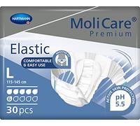 MoliCare Lot de 30 bavoirs jetables élastiques unisexes de qualité supérieure - Utilisation discrète pour femme et homme souffrant d'incontinence - 6 gouttes - Taille L