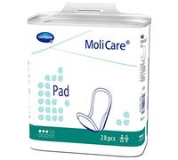 MoliCare Lot de 6 paquets de 28 serviettes d'incontinence pour homme et femme avec fuites urinaires 3 gouttes (168 pièces)