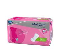 Molicare Lot de 84 serviettes hygiéniques d'incontinence pour femmes en cas de fuites urinaires, à l'aloe vera, 2 gouttes, lot avantageux