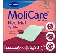 MoliCare Pr Bed Mat Tex 7T Flü 75x85 mit Flügeln | Packung (10 Stück)