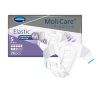 MOLICARE® PREMIUM - Elastic - Changes Complets pour Hommes et Femmes - Niveau d'Absorption = 8 gouttes (Fuites Urinaires Importantes) - pH Neutre à la Peau - Matière Douce - Taille S - 26 Unités