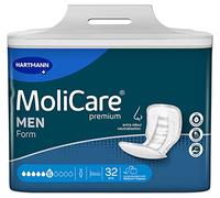 MoliCare Protections Premium Form MEN 6 gouttes pour incontinence moyenne homme 32 pièces