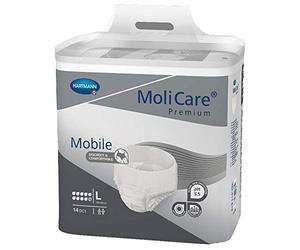 MOLICARE Premium Mobile 10G T3 Large Pack de 14 Protection pour Incontinence, Coton