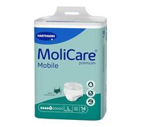 MoliCare Premium Mobile Lot de 14 culottes d'incontinence pour homme et femme avec incontinence modérée Protection supplémentaire contre les fuites Taille L