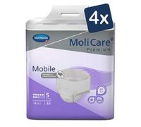 MoliCare Premium Mobile Lot de 4 x 14 pantalons jetables pour incontinence pour homme et femme 8 gouttes Taille S (tour de hanches 60-90 cm)