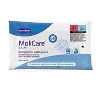 Hartmann MoliCare Skin – Gants de toilette imprégnés – 8 pièces