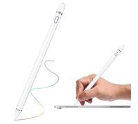 Molichang Stylet pour écrans tactiles, stylet numérique à pointe fine compatible avec iPhone, iPad et autres tablettes (blanc)