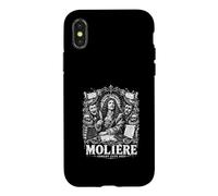 Moliere Comédie Coupe Deep French Theatre Satire Coque pour iPhone X/XS